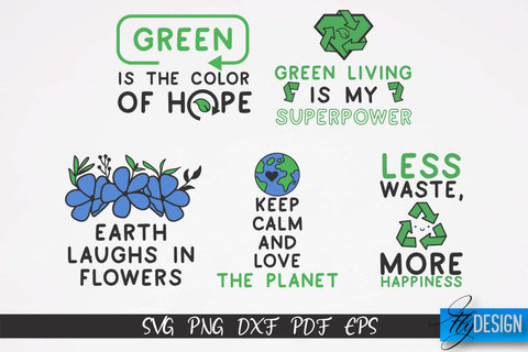 Earth Day SVG Design | Earth SVG Quotes | Green Planet SVG Quotes SVG Fly Design 
