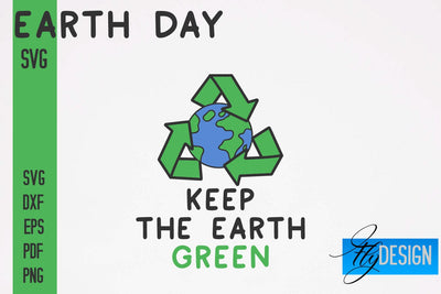 Earth Day SVG Design | Earth SVG Quotes | Green Planet SVG Quotes SVG Fly Design 