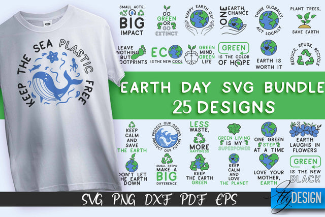 Earth Day SVG Design | Earth SVG Quotes | Green Planet SVG Quotes SVG Fly Design 