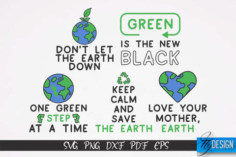 Earth Day SVG Design | Earth SVG Quotes | Green Planet SVG Quotes SVG Fly Design 