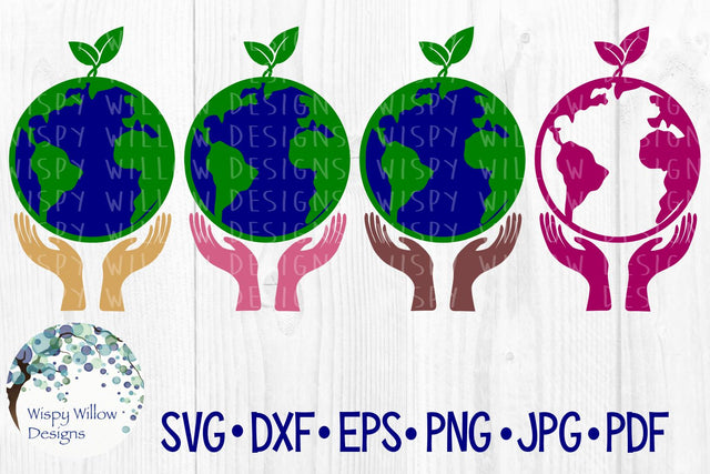 Earth in Hands Bundle SVG Wispy Willow Designs 