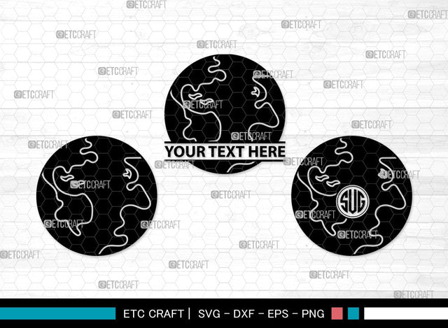 Earth Monogram SVG | Planet Svg | World Svg | Space Svg | Universe Svg | Globe Clipart SVG ETC Craft 