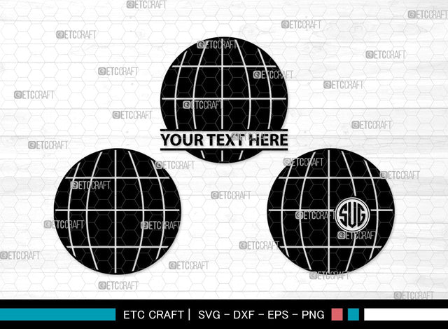 Earth Monogram SVG | Planet Svg | World Svg | Space Svg | Universe Svg | Globe Clipart SVG ETC Craft 