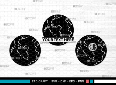 Earth Monogram SVG | Planet Svg | World Svg | Space Svg | Universe Svg | Globe Clipart SVG ETC Craft 