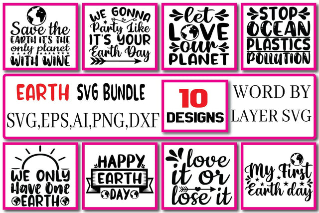 Earth SVG Bundle Vol. 1 SVG Craftlabsvg24 