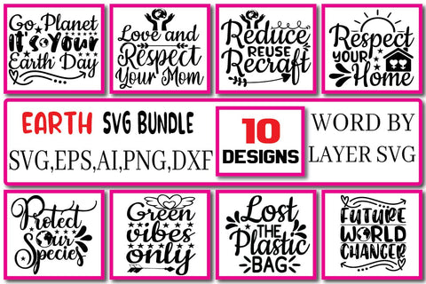 Earth SVG Bundle Vol. 2 SVG Craftlabsvg24 
