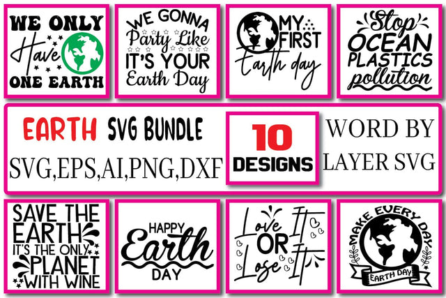 Earth SVG Bundle Vol. 3 SVG Craftlabsvg24 