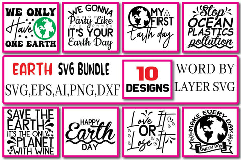 Earth SVG Bundle Vol. 3 SVG Craftlabsvg24 