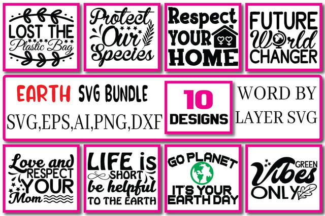 Earth SVG Bundle Vol. 4 SVG Craftlabsvg24 