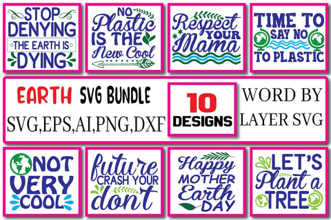 Earth SVG Bundle Vol. 5 SVG Craftlabsvg24 