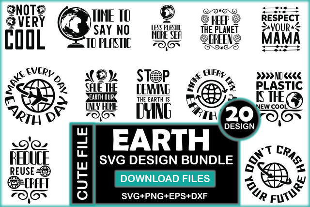 Earth SVG Design Bundle SVG Rupkotha 
