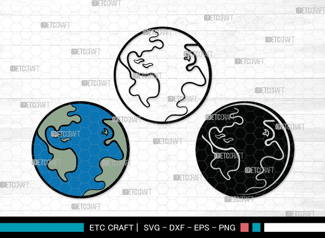 Earth SVG | Planet Svg | World Svg | Space Svg | Universe Svg | Globe Clipart SVG ETC Craft 