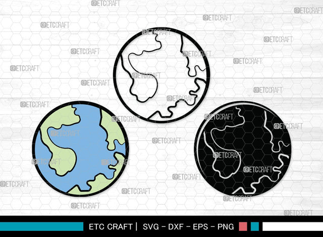 Earth SVG | Planet Svg | World Svg | Space Svg | Universe Svg | Globe Clipart SVG ETC Craft 