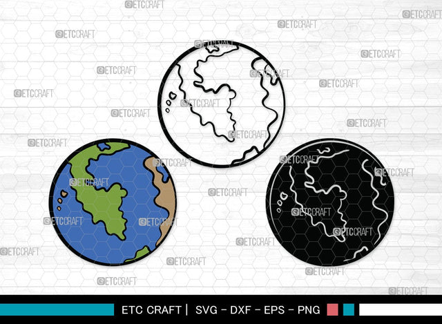Earth SVG | Planet Svg | World Svg | Space Svg | Universe Svg | Globe Clipart SVG ETC Craft 