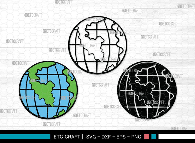 Earth SVG | Planet Svg | World Svg | Space Svg | Universe Svg | Globe Clipart SVG ETC Craft 