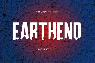 Earthend Display Font Font nearzz 