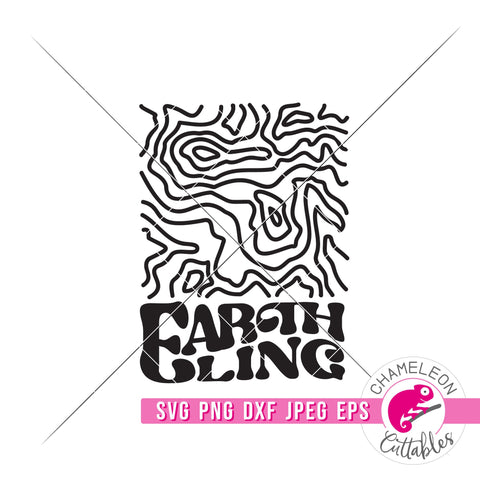 Earthling Map Hiking Outdoor svg png dxf eps jpeg SVG Chameleon Cuttables 