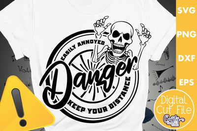 Easily Annoyed Keep Your Distance Svg SVG Crafty Mama Studios 
