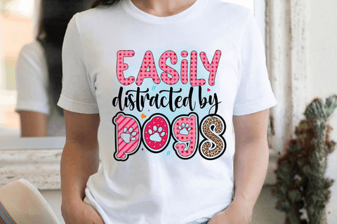 Easily distracted by dogs Sublimation PNG Sublimation Regulrcrative 