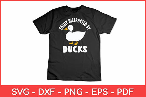 Easily Distracted By Ducks Cute Walking Duck Svg Design SVG artprintfile 
