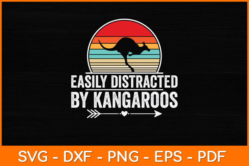 Easily Distracted By Kangaroos Svg Cut File SVG artprintfile 