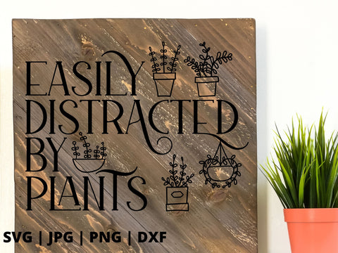 Easily distracted by plants 2 SVG Good Morning Chaos 