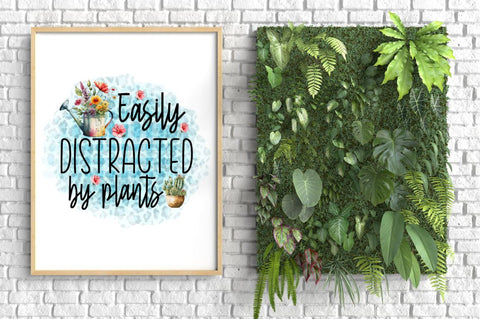 Easily distracted by plants Sublimation PNG Sublimation Regulrcrative 
