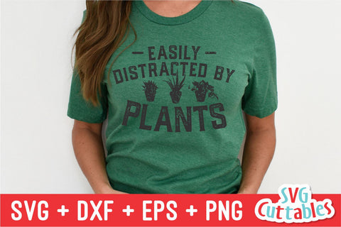 Easily Distracted By Plants svg - Gardening Cut File - svg - dxf - eps - png - Hobby - Plants svg - Silhouette - Cricut - Digital File SVG Svg Cuttables 