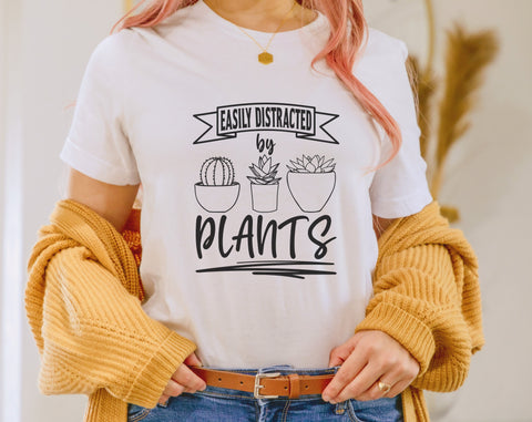 Easily Distracted By Plants SVG, Plant Lover SVG Cut File SVG HappyDesignStudio 