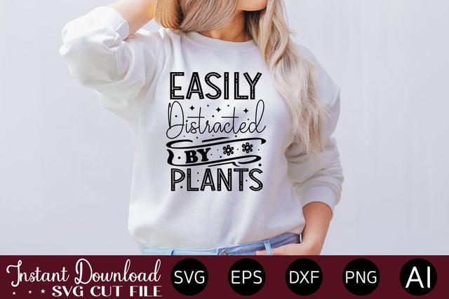 Easily Distracted By Plants Svg SVG designmaster24 