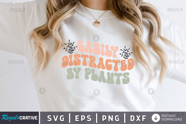 Easily distracted by plants SVG SVG Regulrcrative 