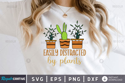 Easily distracted by plants SVG SVG Regulrcrative 