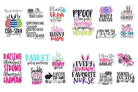 Easter and Spring season cutting files bundle SVG CoralCutsSVG 