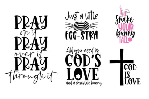 Easter and Spring Season Quote SVG Bundle SVG CoralCutsSVG 