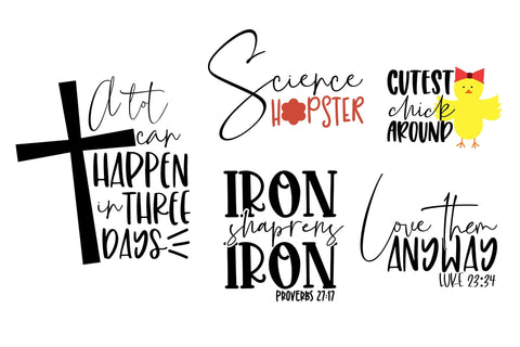 Easter and Spring Season Quote SVG Bundle SVG CoralCutsSVG 