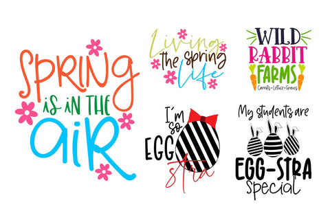 Easter and Spring Season Quote SVG Bundle SVG CoralCutsSVG 