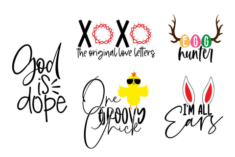 Easter and Spring Season Quote SVG Bundle SVG CoralCutsSVG 