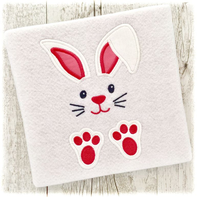 Easter Applique Machine Embroidery Design, Easter Appliques, Bunny Applique Designs, Easter Embroidery, Bunny Embroidery, Machine Applique Embroidery/Applique My Sew Cute Boutique 
