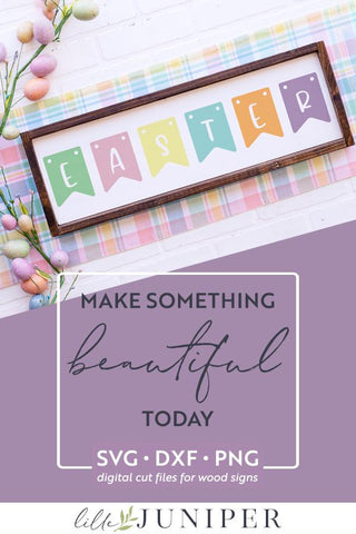 Easter Banner SVG | Farmhouse Easter SVG SVG LilleJuniper 
