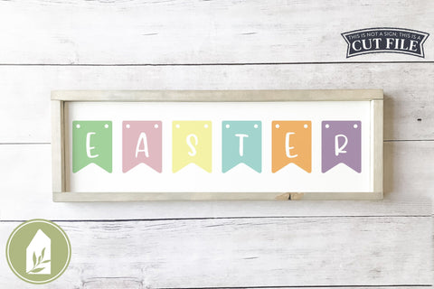 Easter Banner SVG | Farmhouse Easter SVG SVG LilleJuniper 
