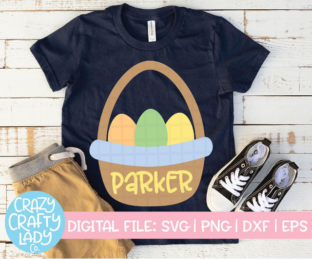Easter Basket | Easter SVG Cut File SVG Crazy Crafty Lady Co. 