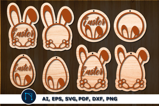 Easter Basket Name Tag SVG bundle cut file, laser cut file SVG MD JOYNAL ABDIN 