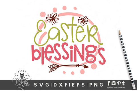 Easter Blessings | Kids Easter cut file SVG TheBlackCatPrints 