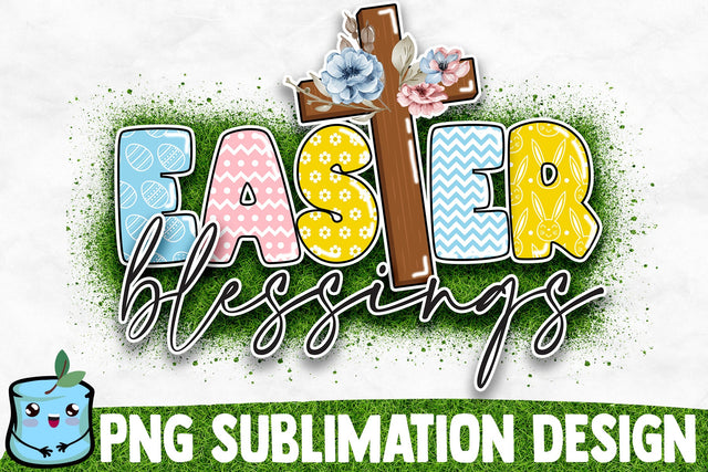 Easter Blessings Sublimation Designs Sublimation MintyMarshmallows 