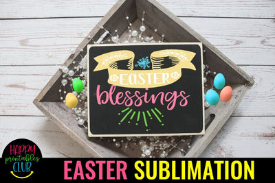 Easter Blessings Sublimation PNG- Easter Sublimation PNG Sublimation Happy Printables Club 