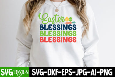 Easter Blessings SVG Cut File, Easter Blessings Sublimation SVG BlackCatsMedia 
