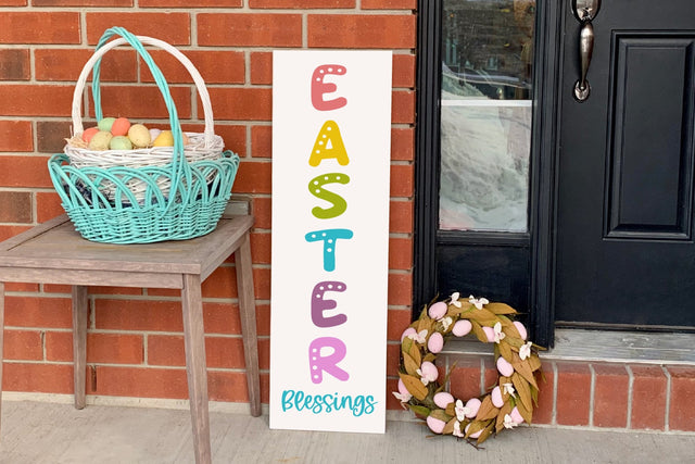 Easter Blessings Vertical Sign SVG zoellartz 