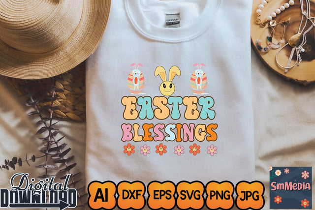 Easter Blessings,Happy Easter SVG Bundle, Easter SVG, Easter quotes SVG Newmockups 