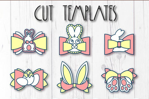 Easter bows bundle SVG ArtiCuties 