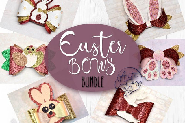 Easter bows bundle SVG ArtiCuties 
